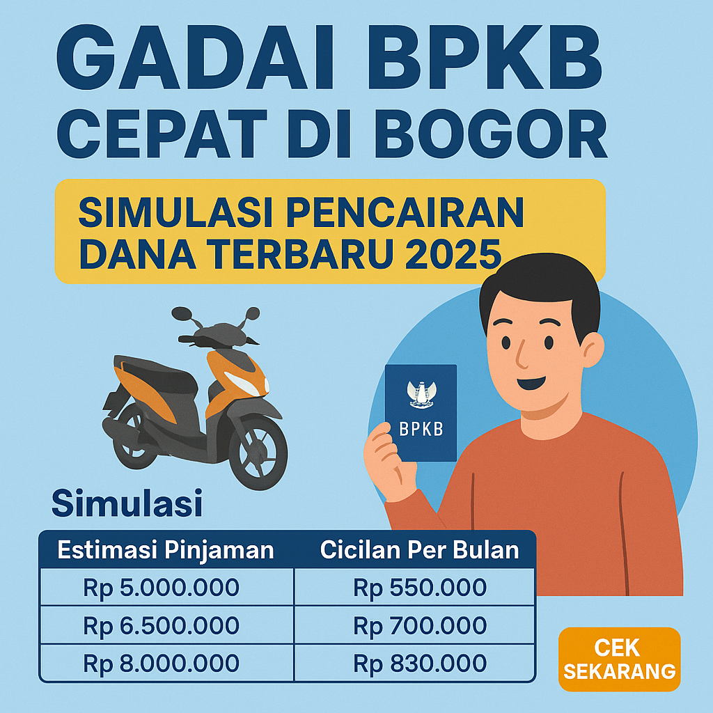 Butuh Dana Mendesak? Coba Simulasi Kredit Jaminan BPKB Cepat di Bogor Sekarang
