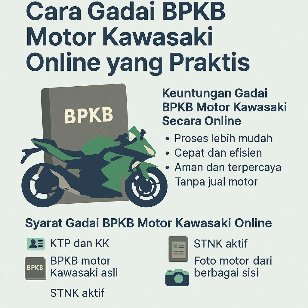 Kredit Jaminan BPKB Motor Kawasaki Bisa Cicil Ringan