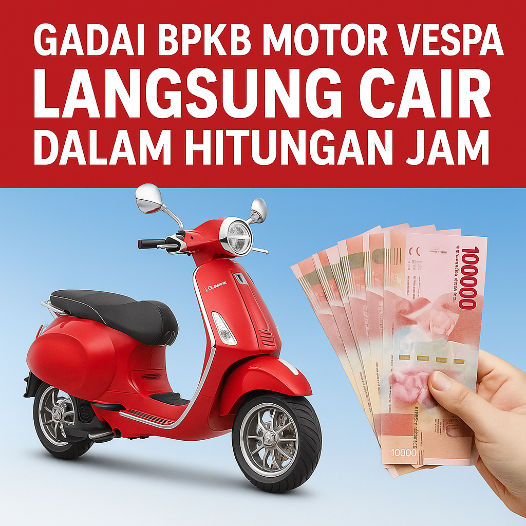 Tabel Kredit Jaminan BPKB Vespa | Dana Cepat, Cicilan Hemat
