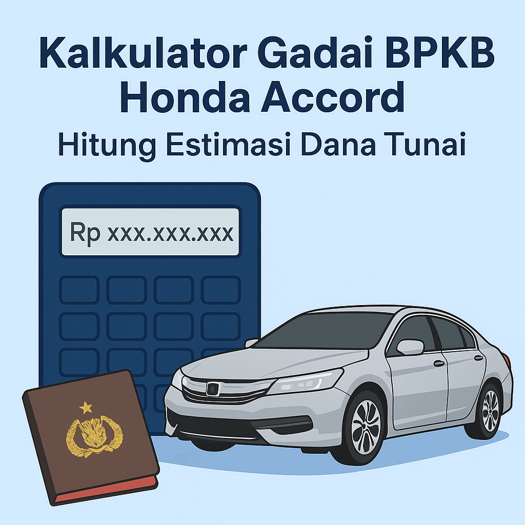 Cara Hitung Pencairan Kredit Jaminan BPKB Honda Accord Lewat Kalkulator