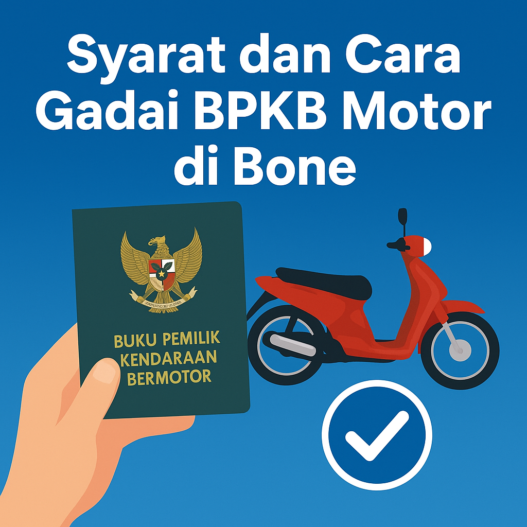 Cara Kredit Jaminan BPKB Motor di Bone Terbaru: Syarat Mudah, Proses Cepat Cair