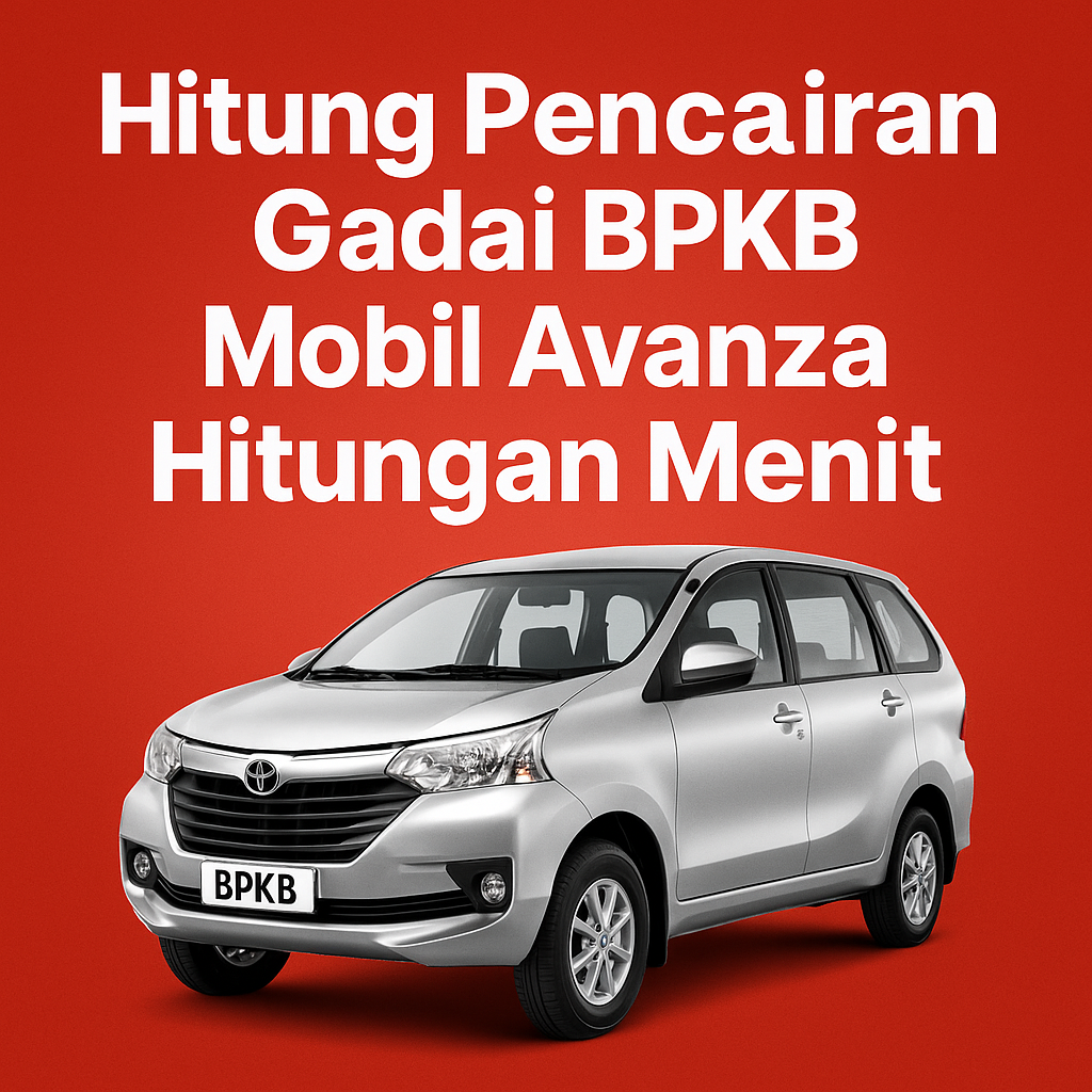 Hitung Pencairan Kredit Jaminan BPKB Avanza Sekarang Sebelum Telat