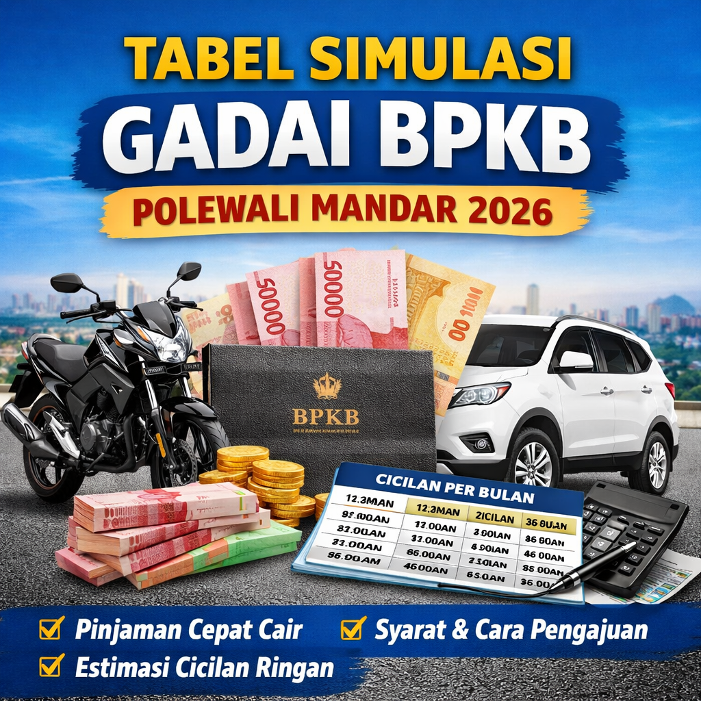 Simulasi Kredit Jaminan BPKB Polewali Mandar Proses Mudah