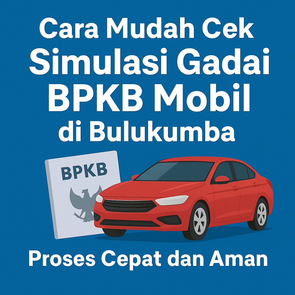 Cara Kredit Jaminan BPKB Motor di Bulukumba + Simulasi Pinjaman Lengkap
