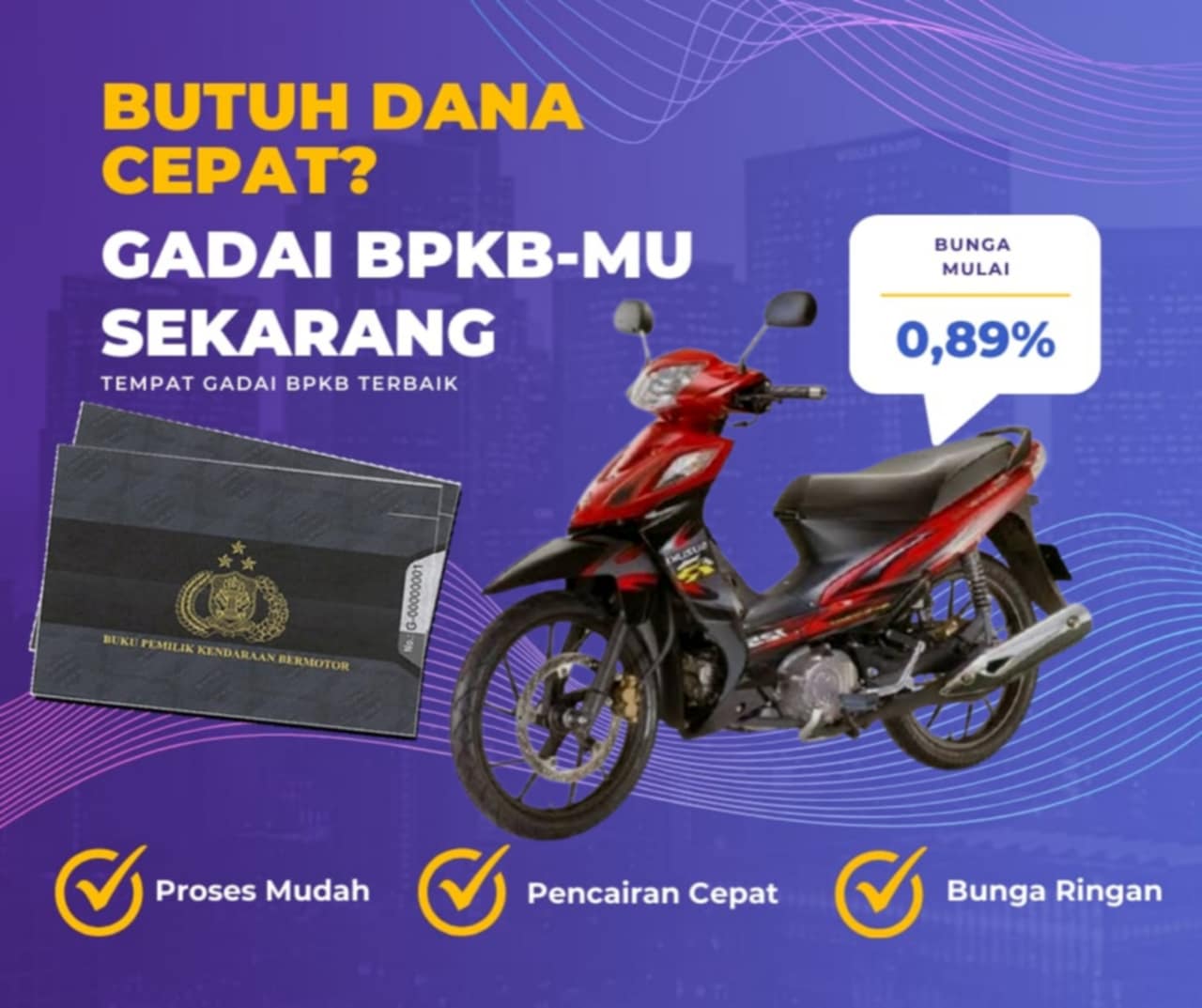 Kredit Jaminan Bpkb Motor Suzuki Newshogun 125 Swr Dapat Dana Berapa? Seperti Ini Simulasinya