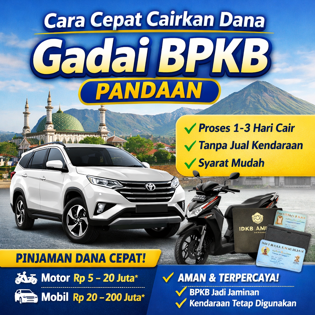 Kredit Jaminan BPKB Pandaan Terpercaya 2026 Syarat Mudah & Aman