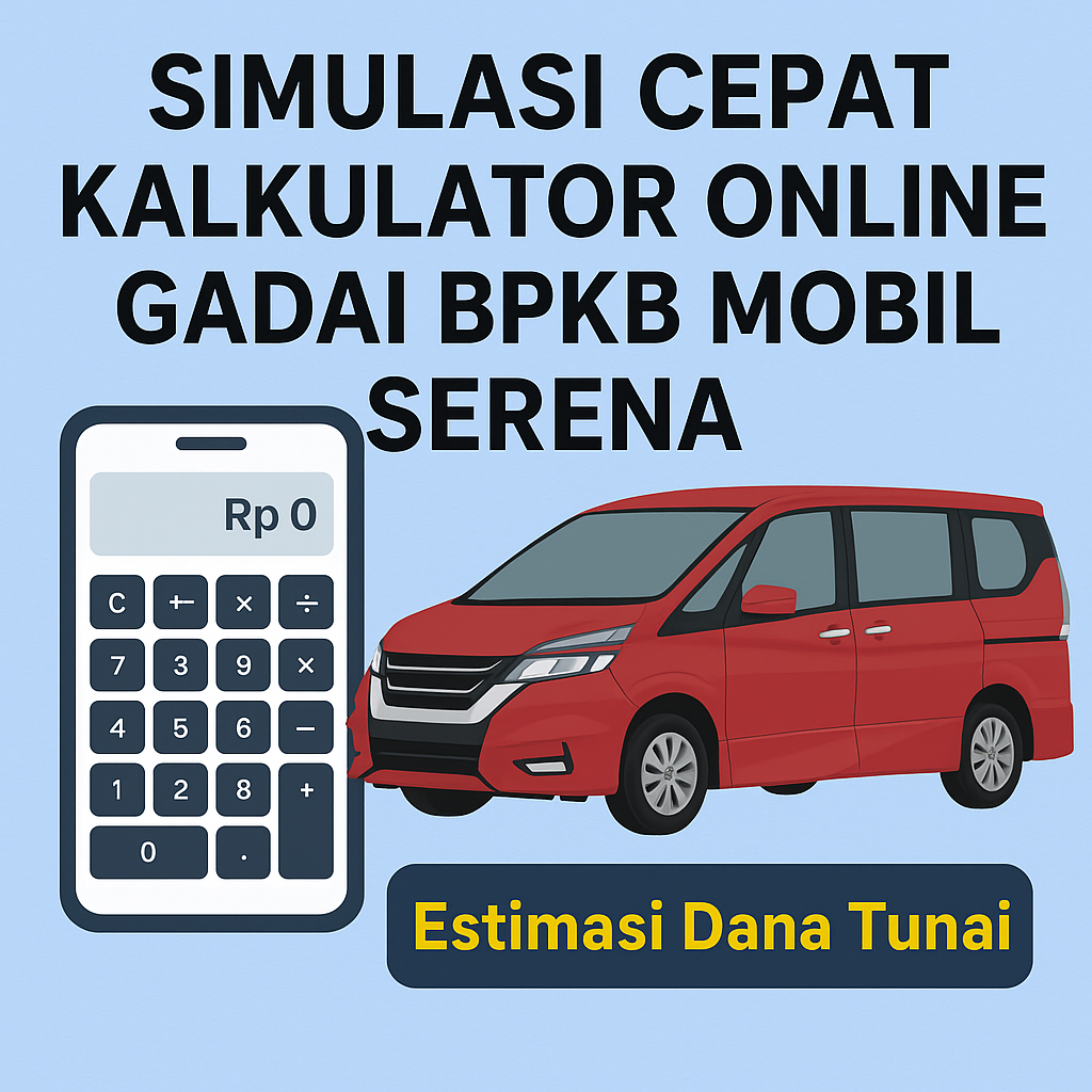 Hitung Cepat dengan Kalkulator Online Kredit Jaminan BPKB Mobil Serena