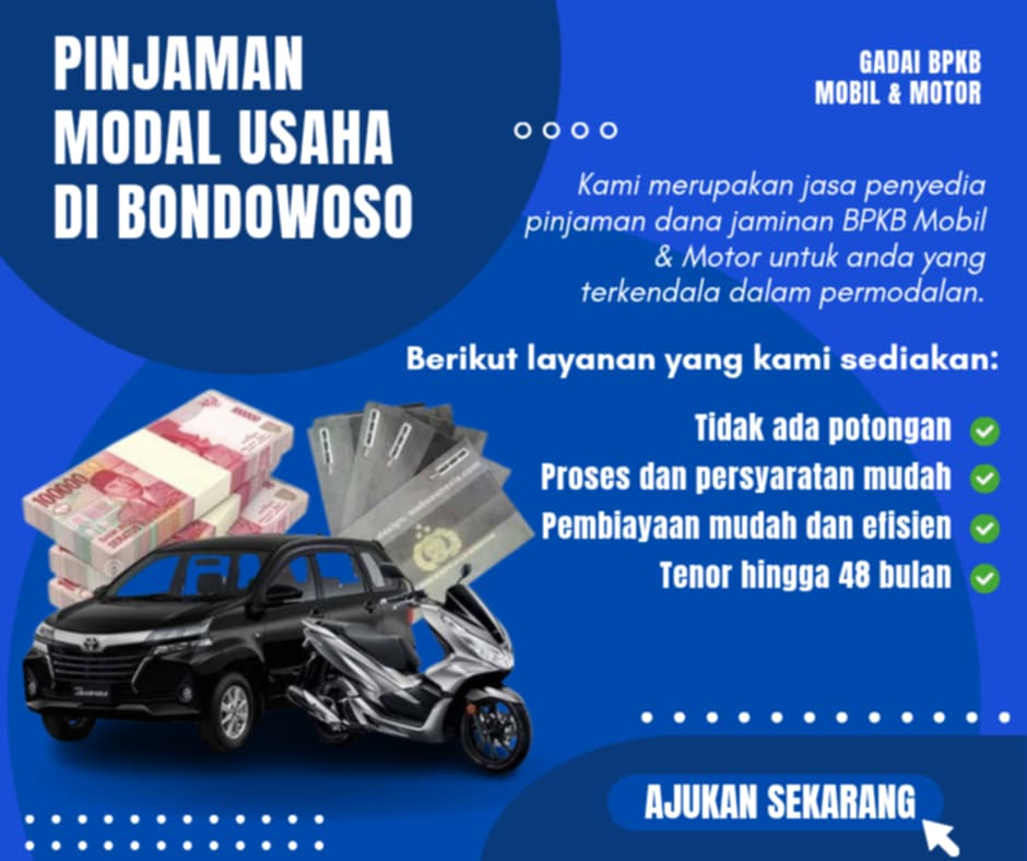 Pusat Kredit Jaminan BPKB Di Bondowoso