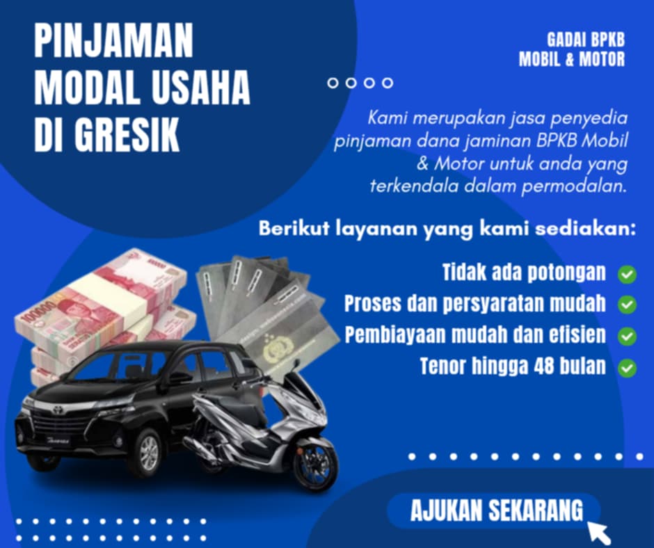 Pusat Kredit Jaminan BPKB Di Gresik