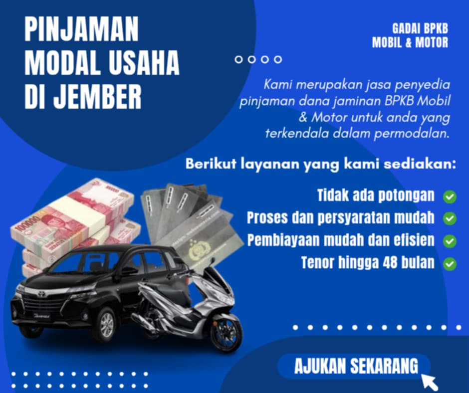 Pusat Kredit Jaminan BPKB Di Jember