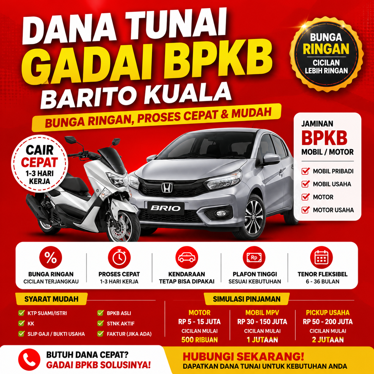 Kredit Jaminan BPKB Barito Kuala Cepat Cair Tanpa Ribet
