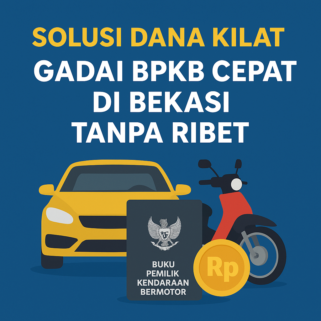 Kredit Jaminan BPKB Cepat di Bekasi: Dapatkan Dana Tunai Hanya dalam 1 Hari