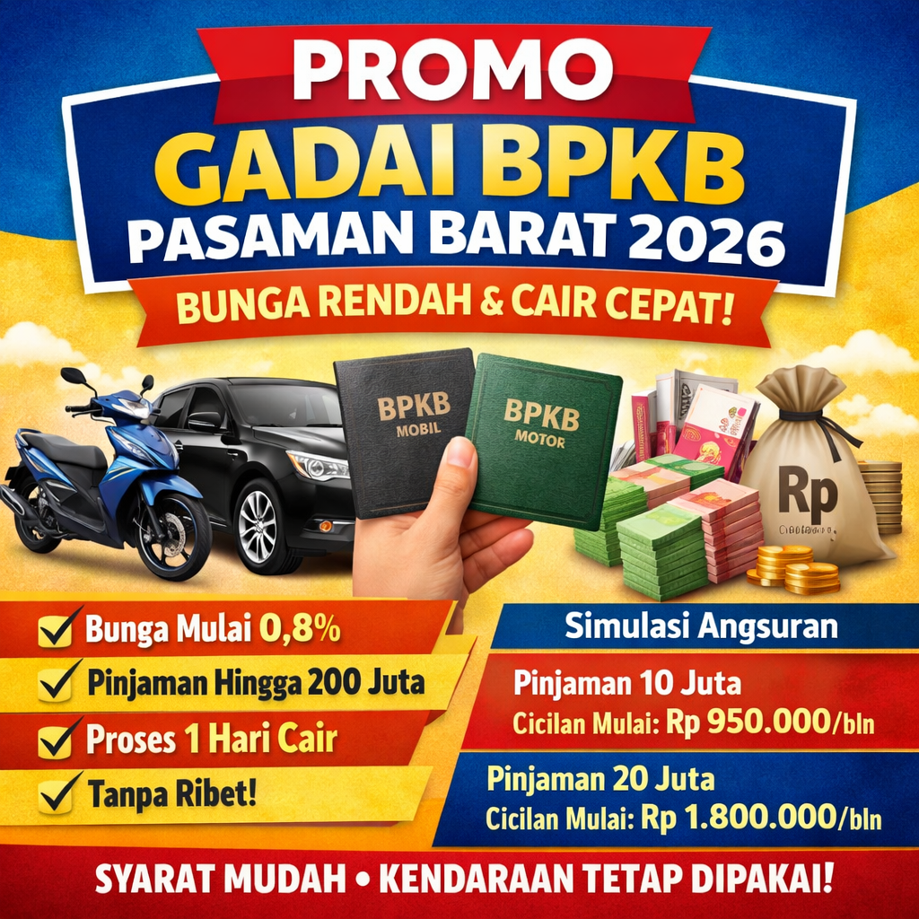 Syarat dan Cara Kredit Jaminan BPKB Pasaman Barat Agar Cepat Disetujui