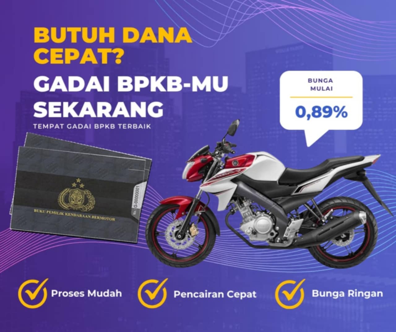 Kredit Jaminan Bpkb Motor Yamaha Vixion STD Dapat Dana Berapa? Seperti Ini Simulasinya